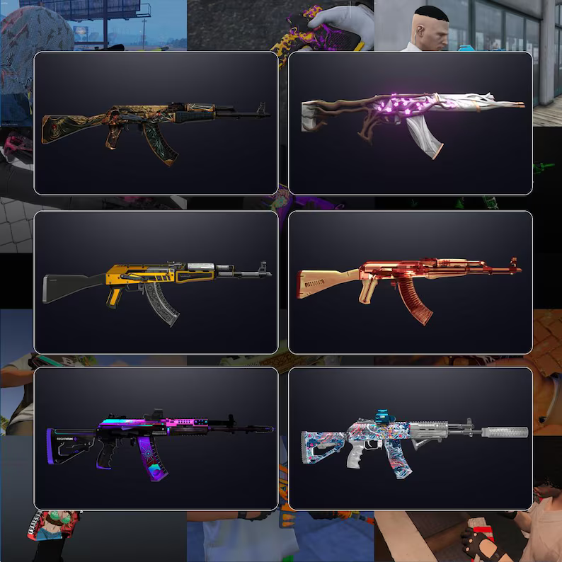 FiveM Mega Weapon Bundle Over 100+ Detailed Skins – Download Now