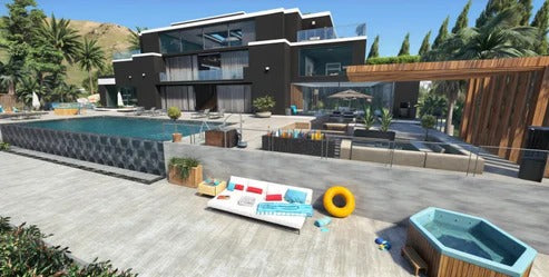 Elite Villa Mansion Fivem Ready MLO Mirror Park  Mafia Mansion Custom Map