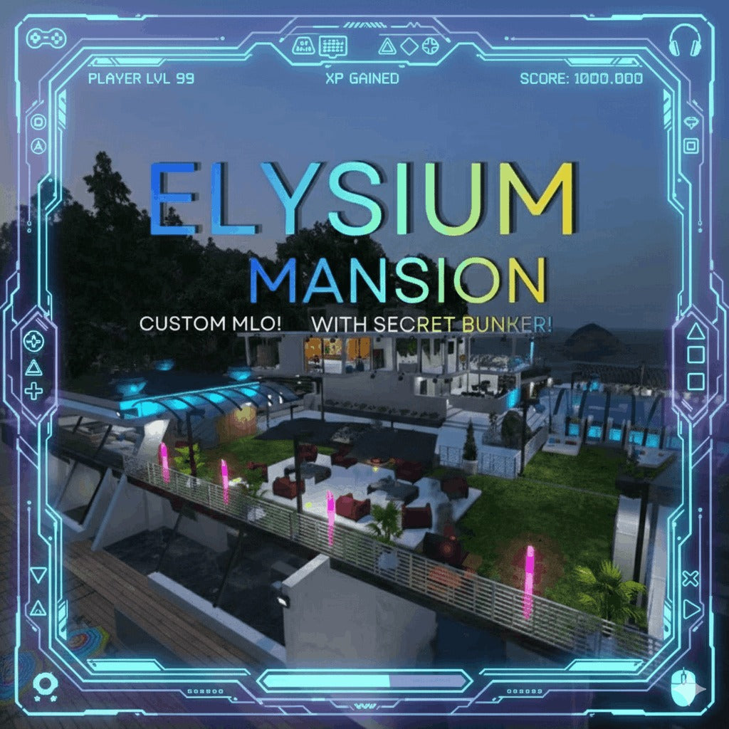 Elysium Mafia Mansion Fivem Ready MLO Custom Map