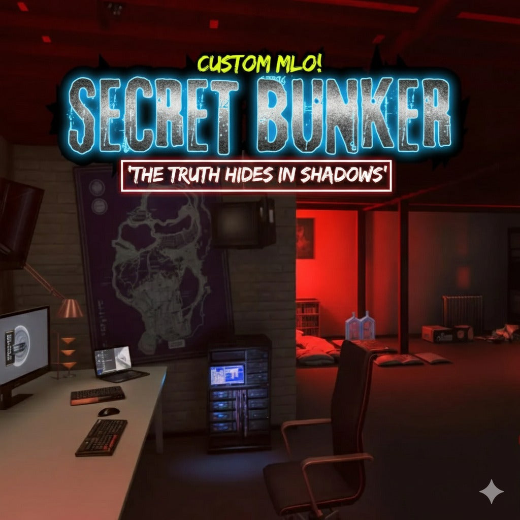 Secret Bunker House Fivem Ready MLO Roleplay Custom Map